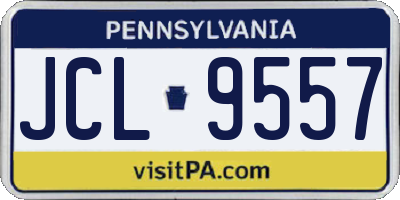 PA license plate JCL9557
