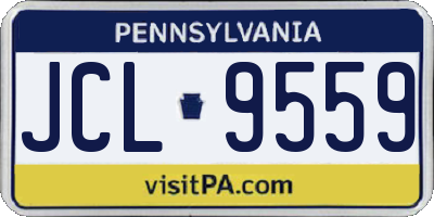 PA license plate JCL9559