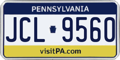 PA license plate JCL9560