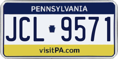 PA license plate JCL9571