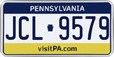 PA license plate JCL9579