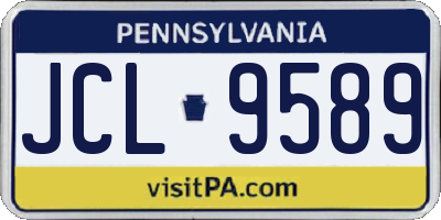 PA license plate JCL9589