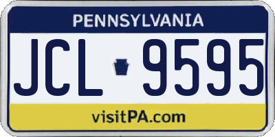 PA license plate JCL9595