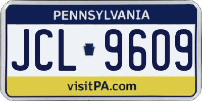 PA license plate JCL9609
