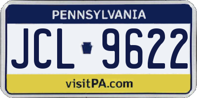 PA license plate JCL9622