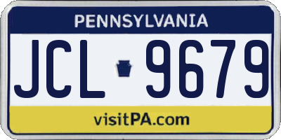 PA license plate JCL9679