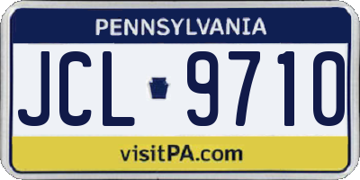 PA license plate JCL9710