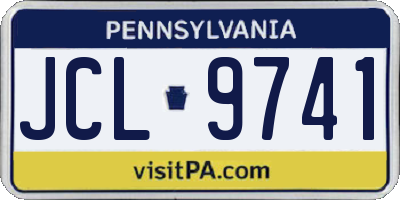 PA license plate JCL9741