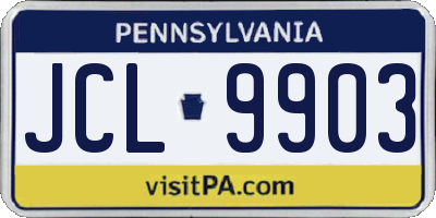 PA license plate JCL9903