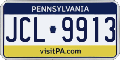 PA license plate JCL9913
