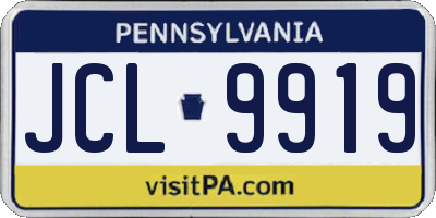 PA license plate JCL9919