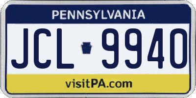 PA license plate JCL9940