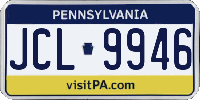 PA license plate JCL9946