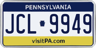 PA license plate JCL9949