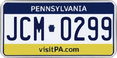 PA license plate JCM0299