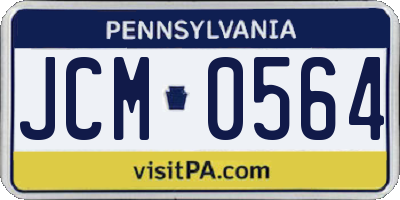 PA license plate JCM0564
