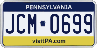 PA license plate JCM0699