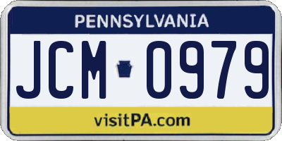 PA license plate JCM0979