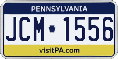 PA license plate JCM1556