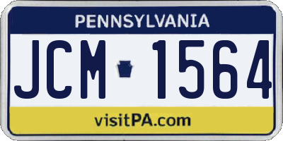 PA license plate JCM1564