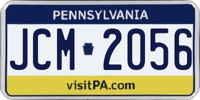 PA license plate JCM2056