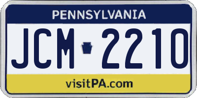 PA license plate JCM2210
