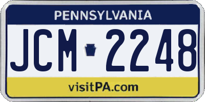 PA license plate JCM2248