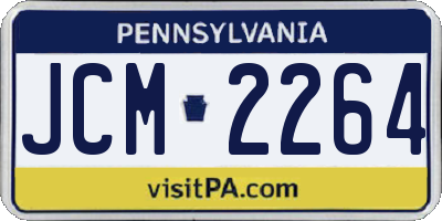 PA license plate JCM2264