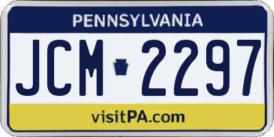 PA license plate JCM2297