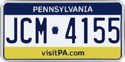 PA license plate JCM4155