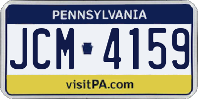 PA license plate JCM4159