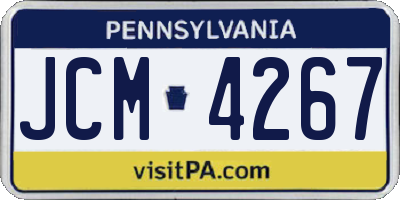 PA license plate JCM4267