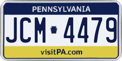 PA license plate JCM4479