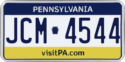 PA license plate JCM4544