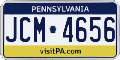 PA license plate JCM4656