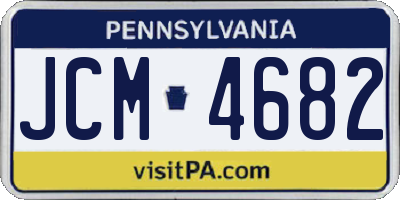 PA license plate JCM4682