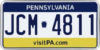 PA license plate JCM4811