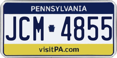 PA license plate JCM4855