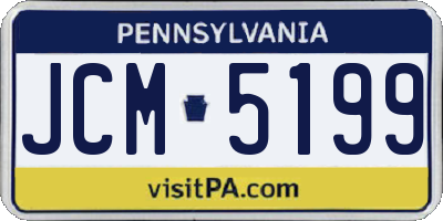 PA license plate JCM5199