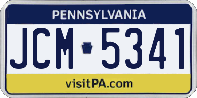 PA license plate JCM5341