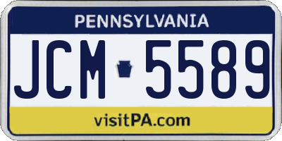 PA license plate JCM5589