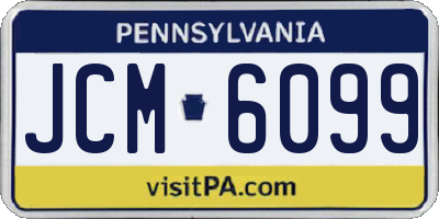 PA license plate JCM6099