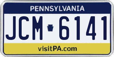 PA license plate JCM6141