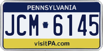PA license plate JCM6145