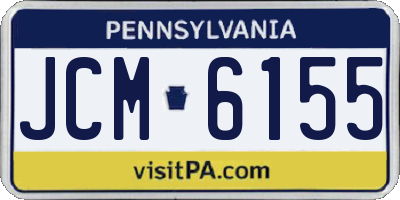 PA license plate JCM6155