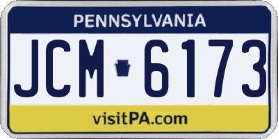 PA license plate JCM6173