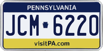 PA license plate JCM6220
