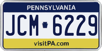 PA license plate JCM6229