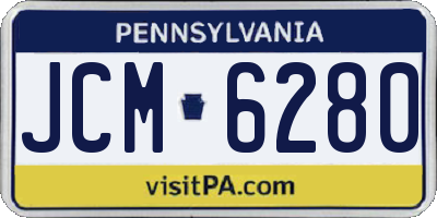 PA license plate JCM6280