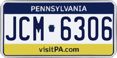 PA license plate JCM6306